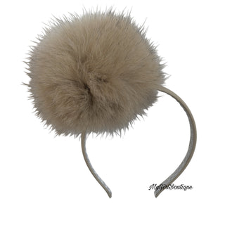 Bimbalo - Girls Tan Fur Hairband
