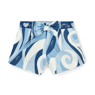 A DEE - Twilight Twirls Nova Swirl Print Short Set Powder Blue