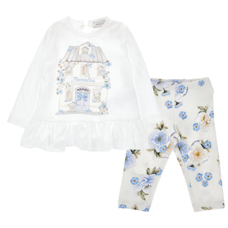 Monnalisa - Girls Pink Teddy Legging Set
