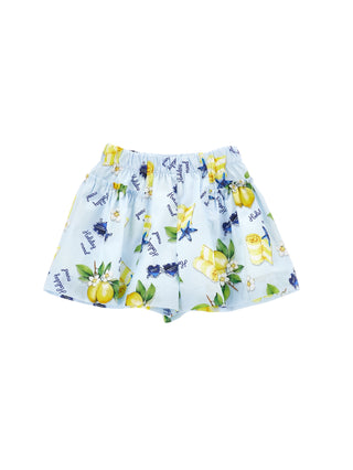 Monnalisa - Girls Lemon Print Top & Short Set