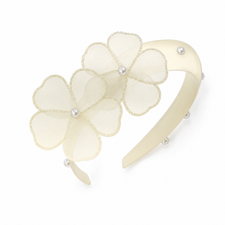 Mayoral - Girls Ivory Pearl Flower Headband