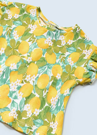 Mayoral Girls - Lemon Print 3 Piece Short Set