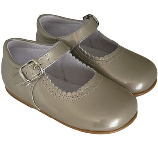 Pretty Originals - Girls Gold Patent Leather Metallic Mary Jane Shoes