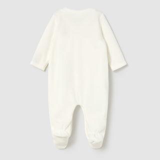 Mayoral - Baby Girls Ivory Flower Baby Grow