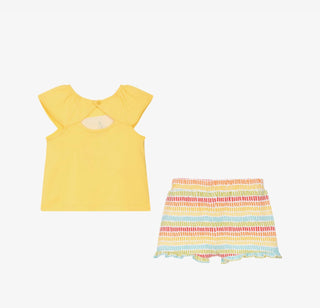 Mayoral - Baby Girl Lemon Print Short Set