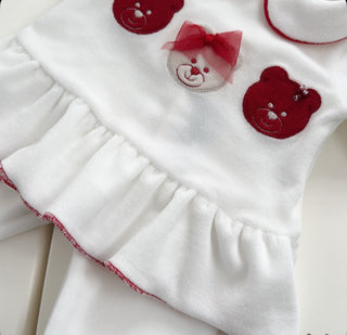 Bimbalo - Baby Girls Red & Ivory Two Piece