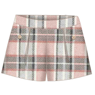 Mayoral - Girls Silver & Makeup Pink Short Set