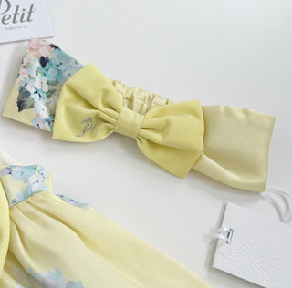 Petit Italia - Girls Lemon Floral Dress