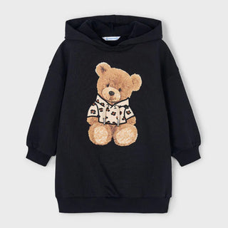 Mayoral - Girls Black Teddy Bear Jumper Dress