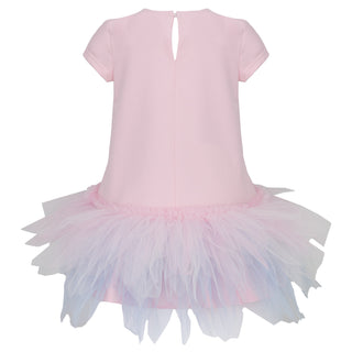 Daga - Girls Ceremony Floral Tulle Dress Pink