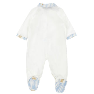 Monnalisa - Baby Boys Teddy Bear Baby Grow & Blanket Set