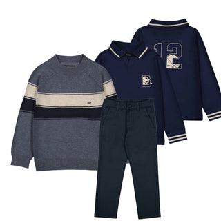 Mayoral - Boys Navy Three Piece Jumper Set