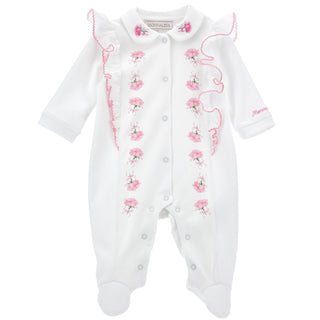 Monnalisa - Baby Girls Roses Baby Grow