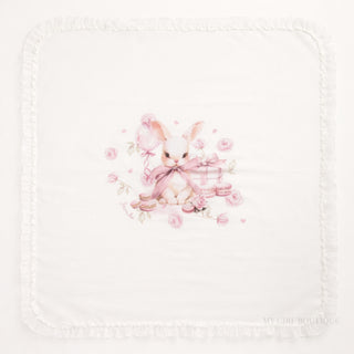 Jamiks - Baby Girls Bunny Snoffi Baby Grow & Blanket Set