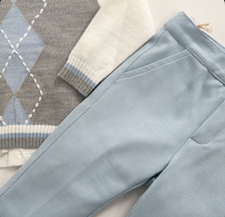 Bimbalo - Boys Blue Trouser Three Piece Set