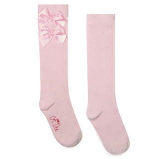 A Dee - Girls Winter Bloom Ariel Pink Socks