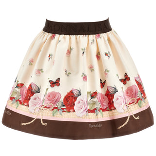 Monnalisa - Girls Jessie Top & Skirt Set