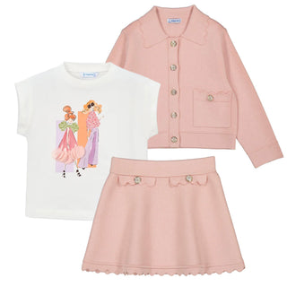 Mayoral - Girls Three Piece Skirt Set