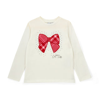 A DEE - Love Story Lexi Check Bow Short Set Snow White