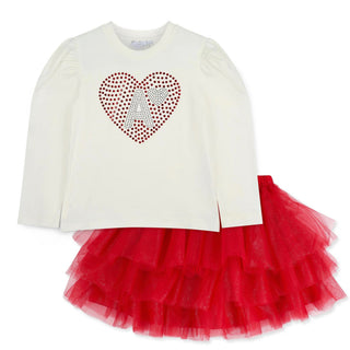 A Dee - Christmas Capsule Blair Tulle Skirt Set Red