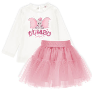 Monnalisa - Dumbo Top & Pink Tulle Skirt