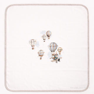Jamiks - Baby Boys Hot Air Balloon Baby Grow & Blanket