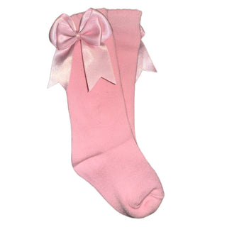 Tambino - Light Pink Knee High Bow Socks