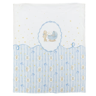 Monnalisa - Baby Boys Teddy Bear Baby Grow & Blanket Set