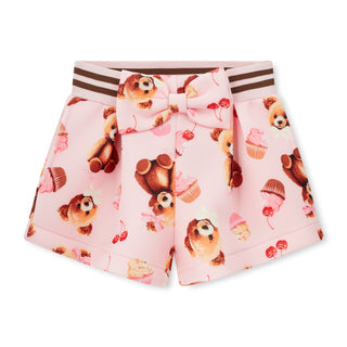 A DEE - Teddy Bear Bakery Maya Bear Print Short Set Pink Fairy