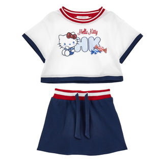 Monnalisa - Girls Hello Kitty Top & Skirt Set