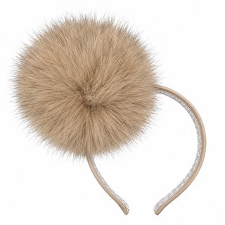 Bimbalo - Girls Tan Fur Hairband