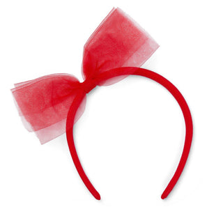 A Dee - Christmas Capsule Bryan Tulle Headband Red