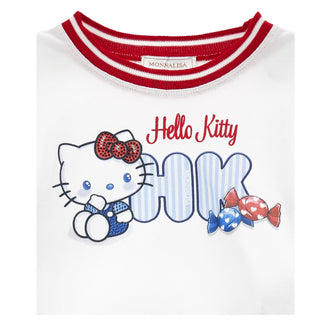 Monnalisa - Girls Hello Kitty Top & Skirt Set