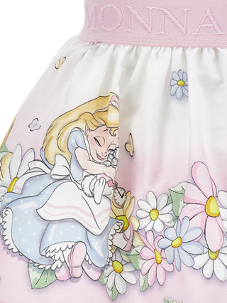 Monnalisa - Alice In Wonderland Bebe Skirt Set Pink