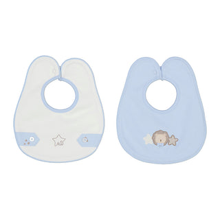 Mayoral Baby Boys Sky Blue Two Pack Bibs