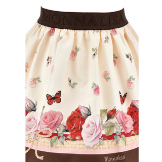 Monnalisa - Girls Jessie Top & Skirt Set