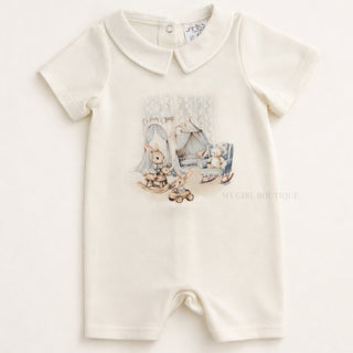 Jamiks - Baby Boys Blue Bunny Romper