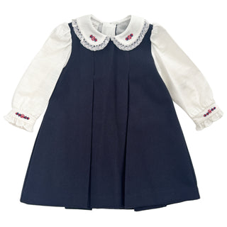 Pretty Originals - Girls Navy Pinafore