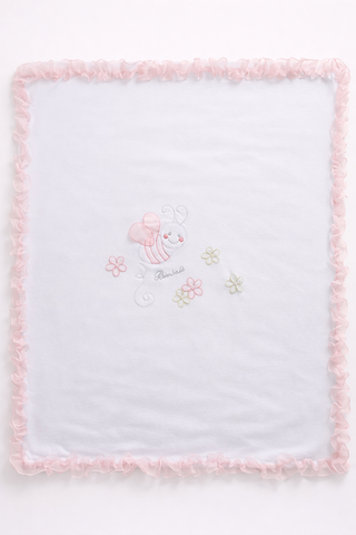 Bimbalo - Baby Girls Pink Bee Baby Grow, Headband & Blanket Set