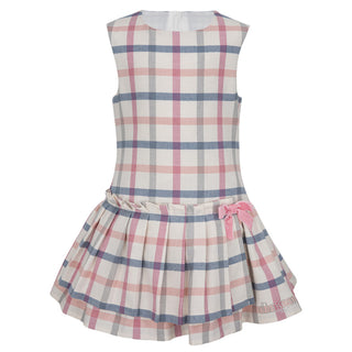 Daga - Fluffy Chic Check Pinafore Dress