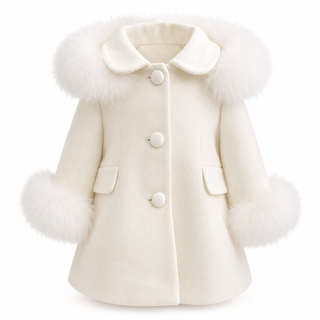 Bimbalo - Girls Cream Traditional Coat