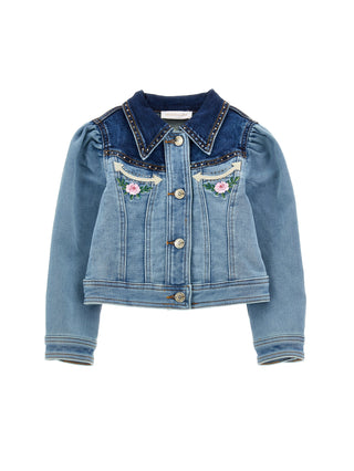 Monnalisa - Minnie Mouse Cow Girl Collection Denim Jacket