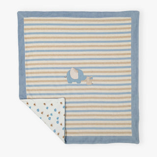 Mayoral - Boys Polar Blue Stripe Blanket