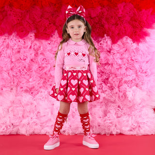 A DEE - Love Story Lyla Heart Print Skirt Set