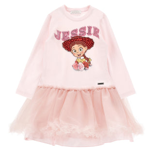 Monnalisa - Girls Jessie Pink Dress