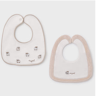 Mayoral - Baby Boys Ivory Bibs
