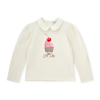 A DEE - Teddy Bear Bakery Mabel Bear Print Skirt Set White