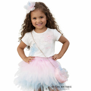 Daga - Girls Ceremony Floral Skirt Set