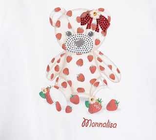 Monnalisa Strawberry &amp; Teddy Print Legging Set