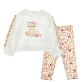 Monnalisa - Leopard Jumper & Legging Set
